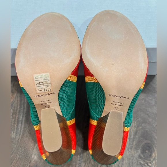 Dolce & Gabbana Open Toe Pumps Size 38 (US 8) Shoes - Picture 6 of 7